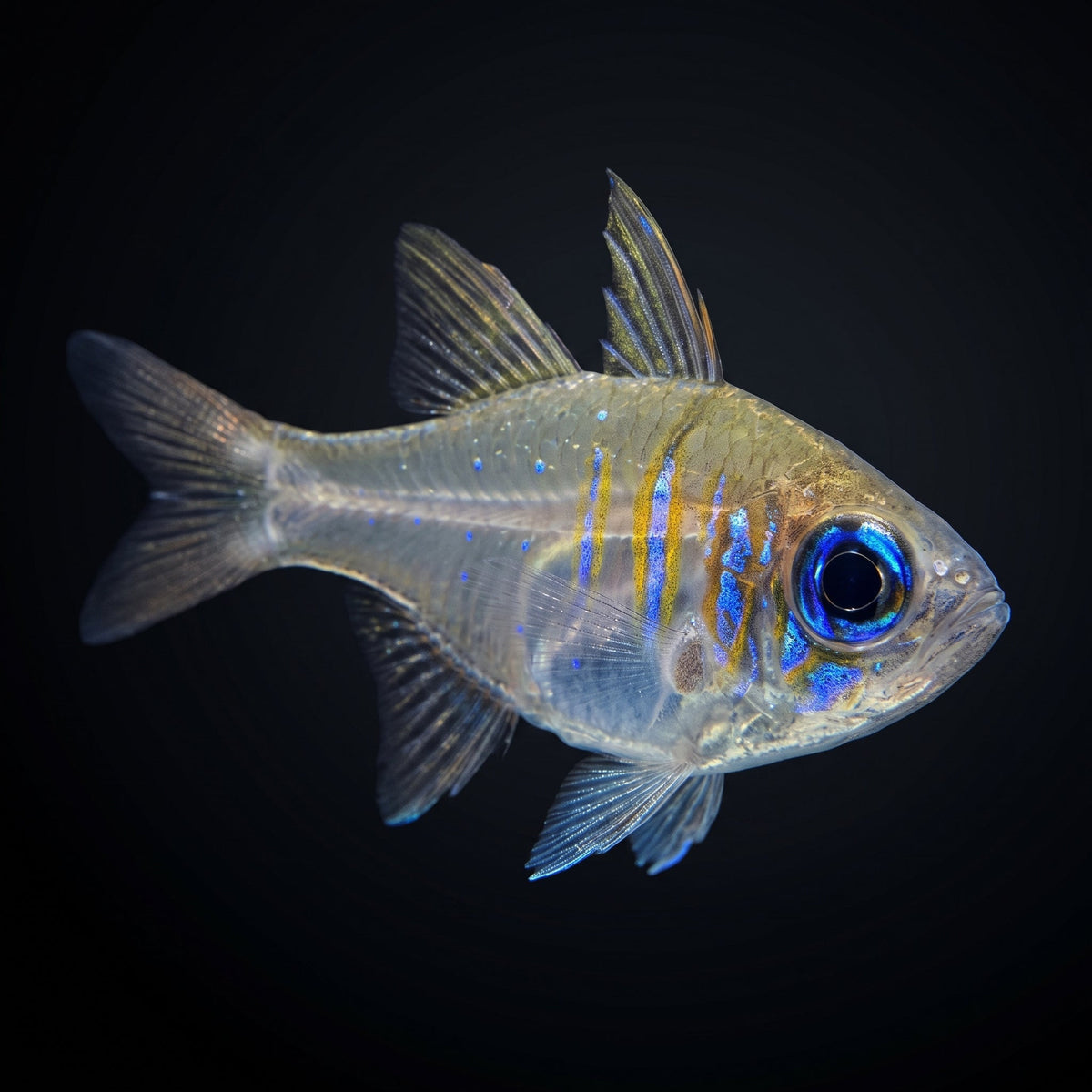 Longspine Cardinalfish (Zoramia leptacantha) saltwater aquarium fish portrait
