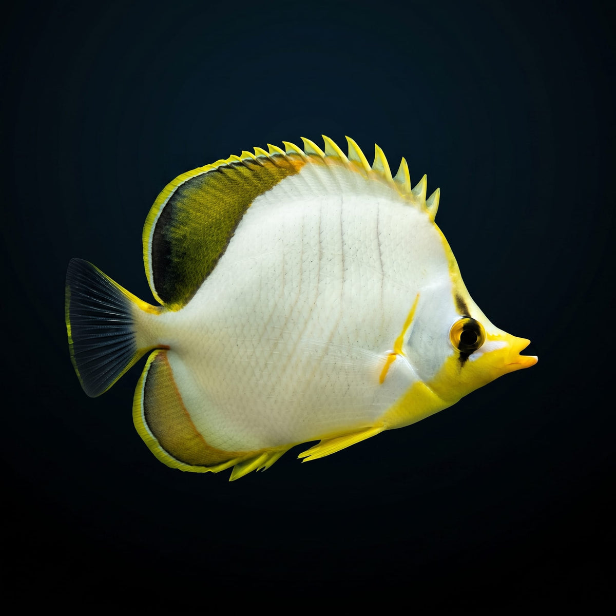 Pelewensis Butterflyfish (Chaetodon Pelewensis) saltwater aquarium fish portrait