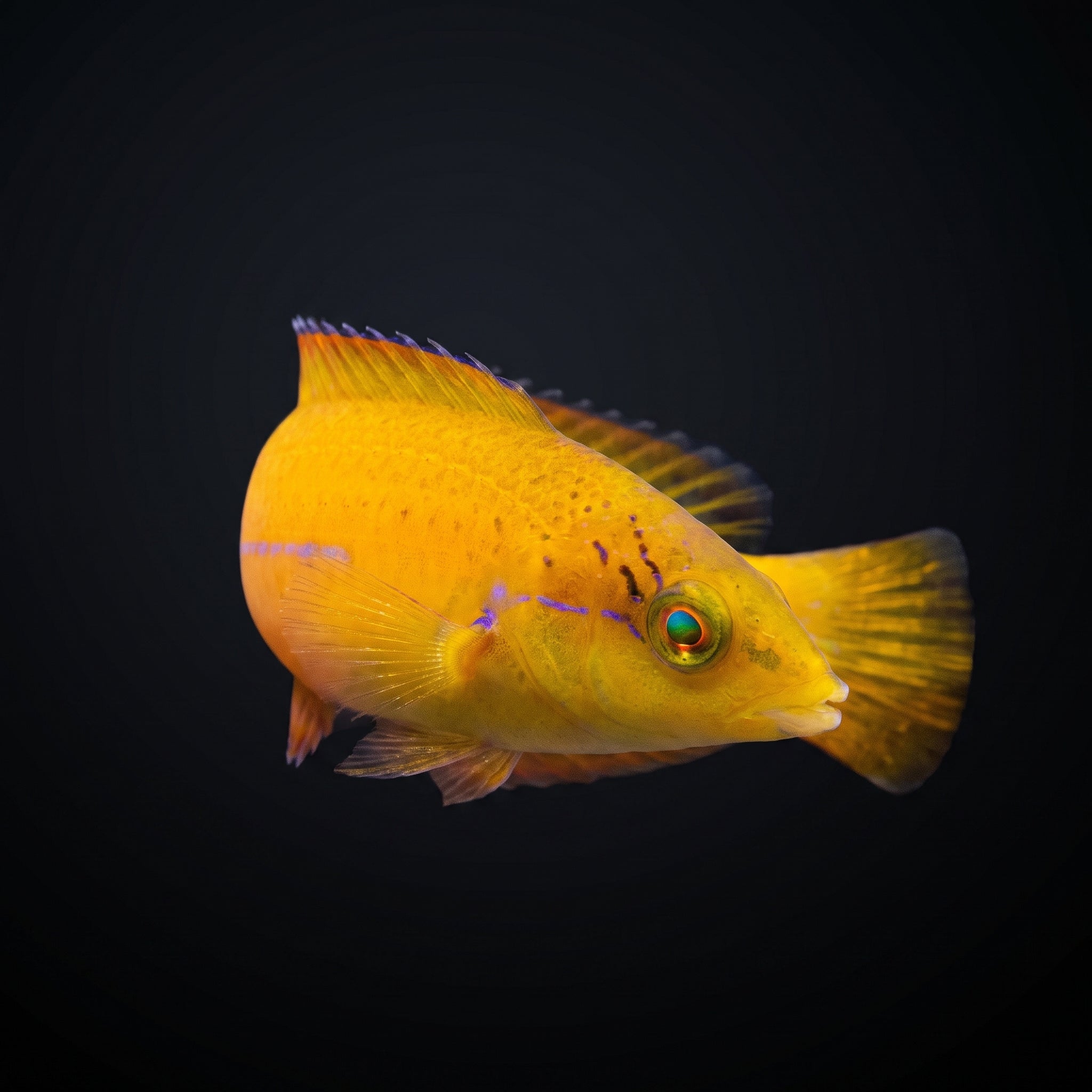 Neon Wrasse - Juvenile saltwater aquarium fish