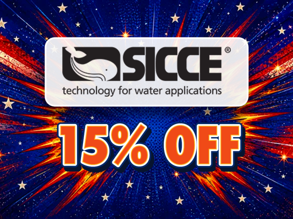 Sicce Labor Day sale tile, 15% off selected products