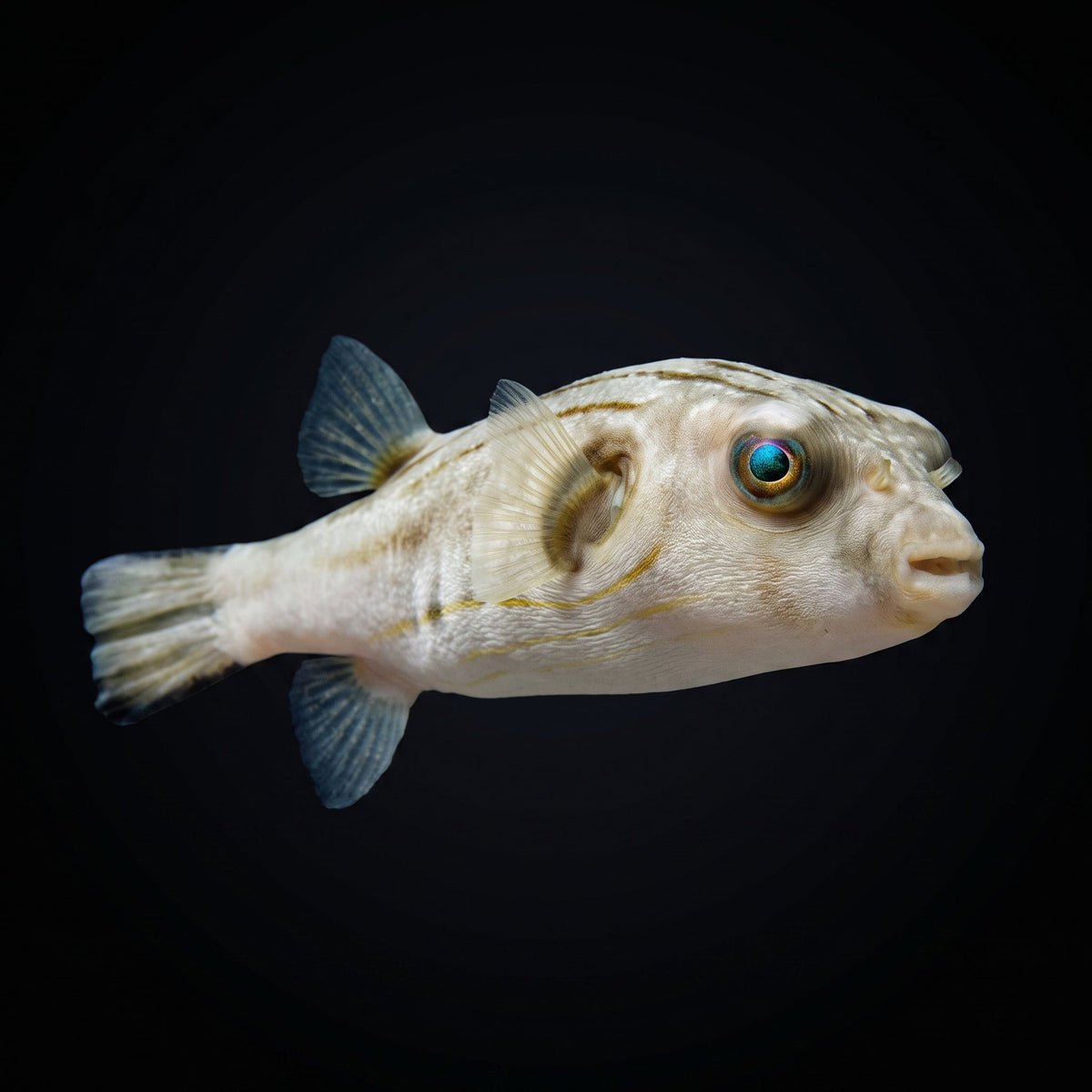 Narrow Lined Puffer saltwater aquarium fish