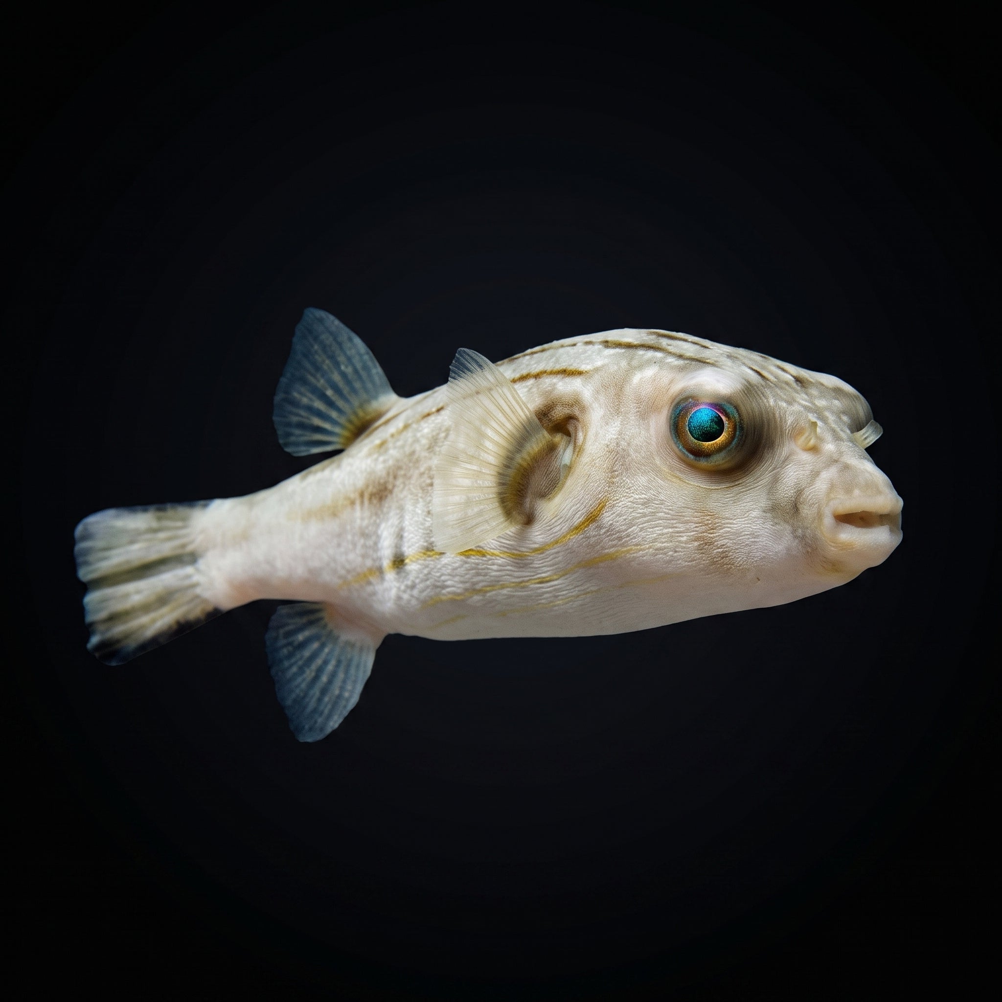 Narrow Lined Puffer saltwater aquarium fish