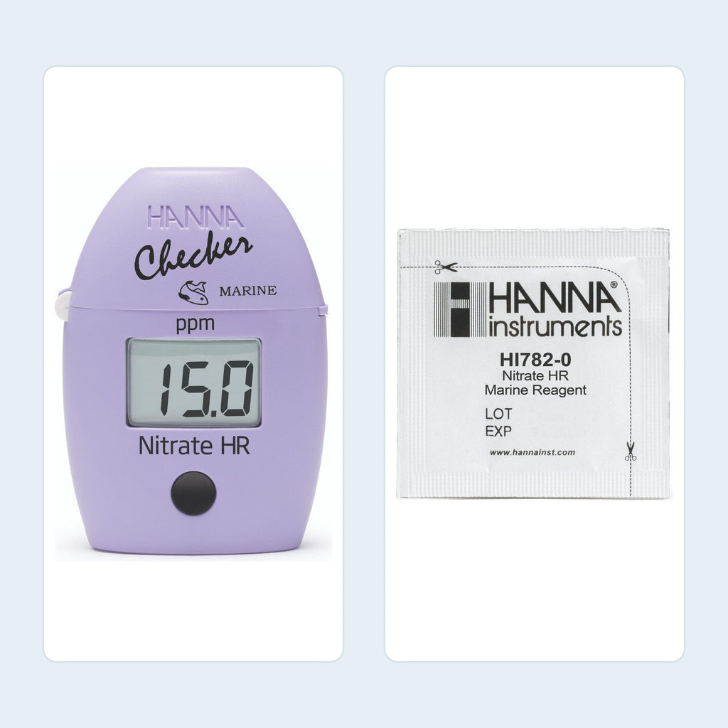 Hanna bundle collage: Nitrate High Range Checker + Reagent Refill Bundle - Hanna Instruments
