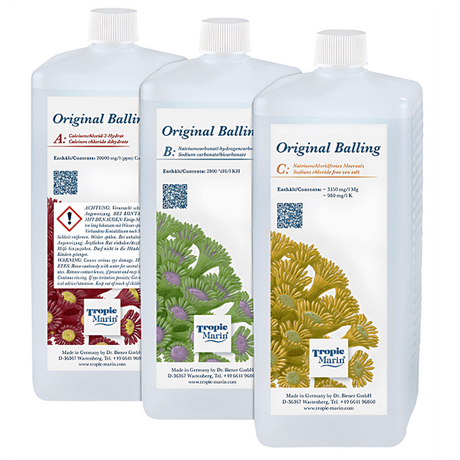 Original Balling Liquid A, B, C Set - 3 x 1000mL - Tropic Marin