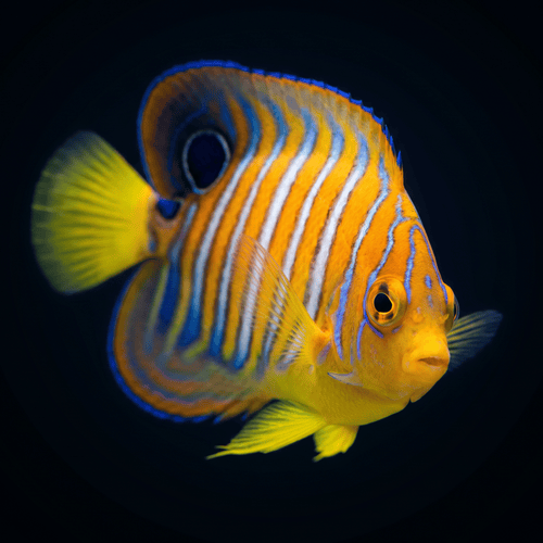 Regal Angelfish - Orange - Juvenile Small