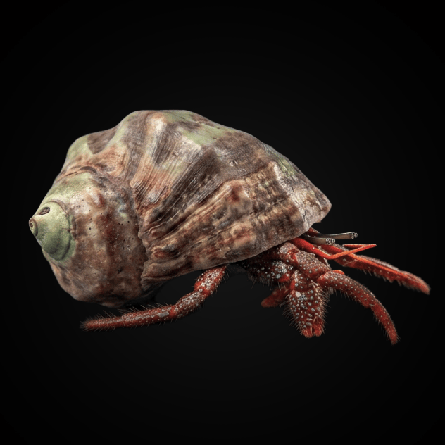 Red Leg Hermit Crab