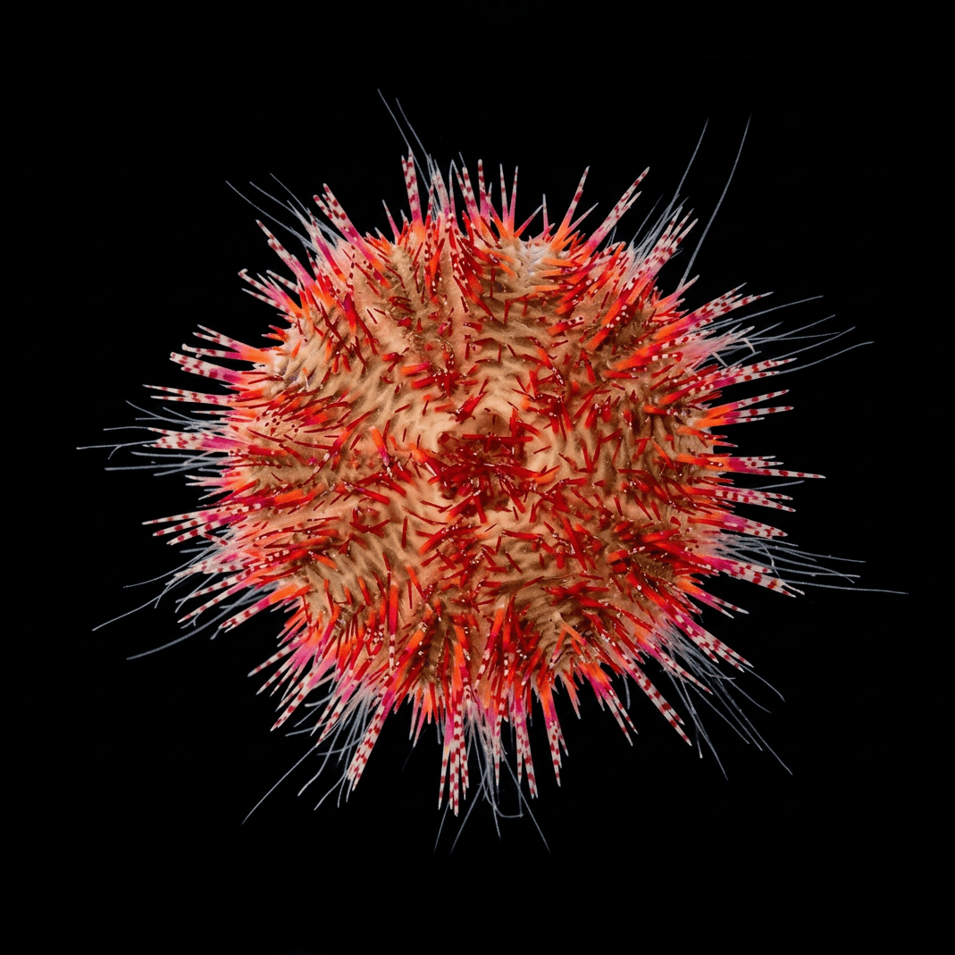 Rose Pink Pin Cushion Urchin