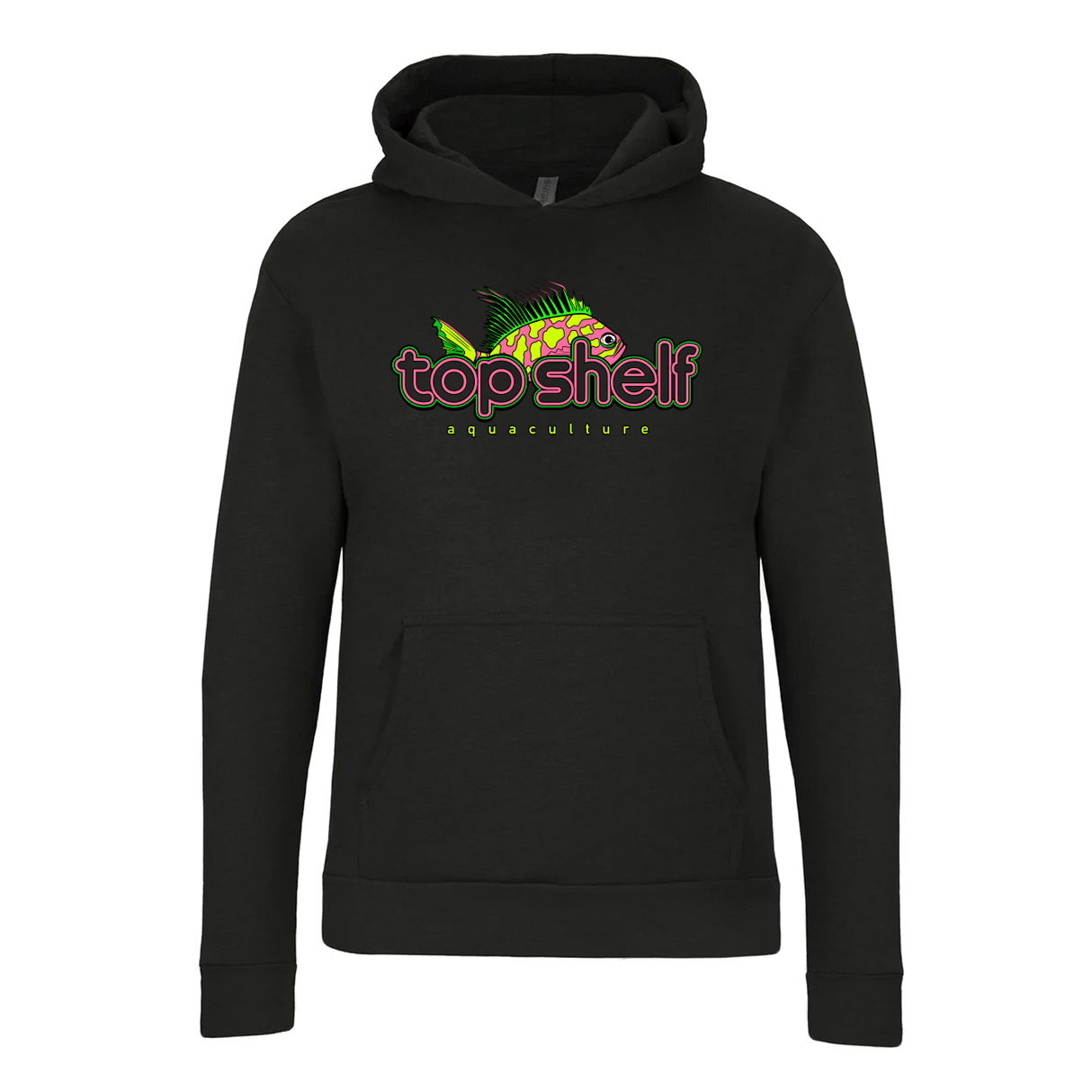 Blotched Anthias UV Reactive Hoodie x Sweatshirt Dark Heather Gray / Small