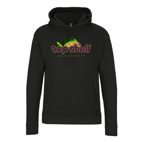 Blotched Anthias UV Reactive Hoodie x Sweatshirt Dark Heather Gray / Small