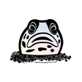 Blue Spotted Jawfish Holographic Sticker 2.75" x 2.75"