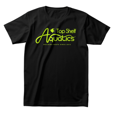 Top Shelf Aquatics UV Reactive Logo T-Shirt Small / Black