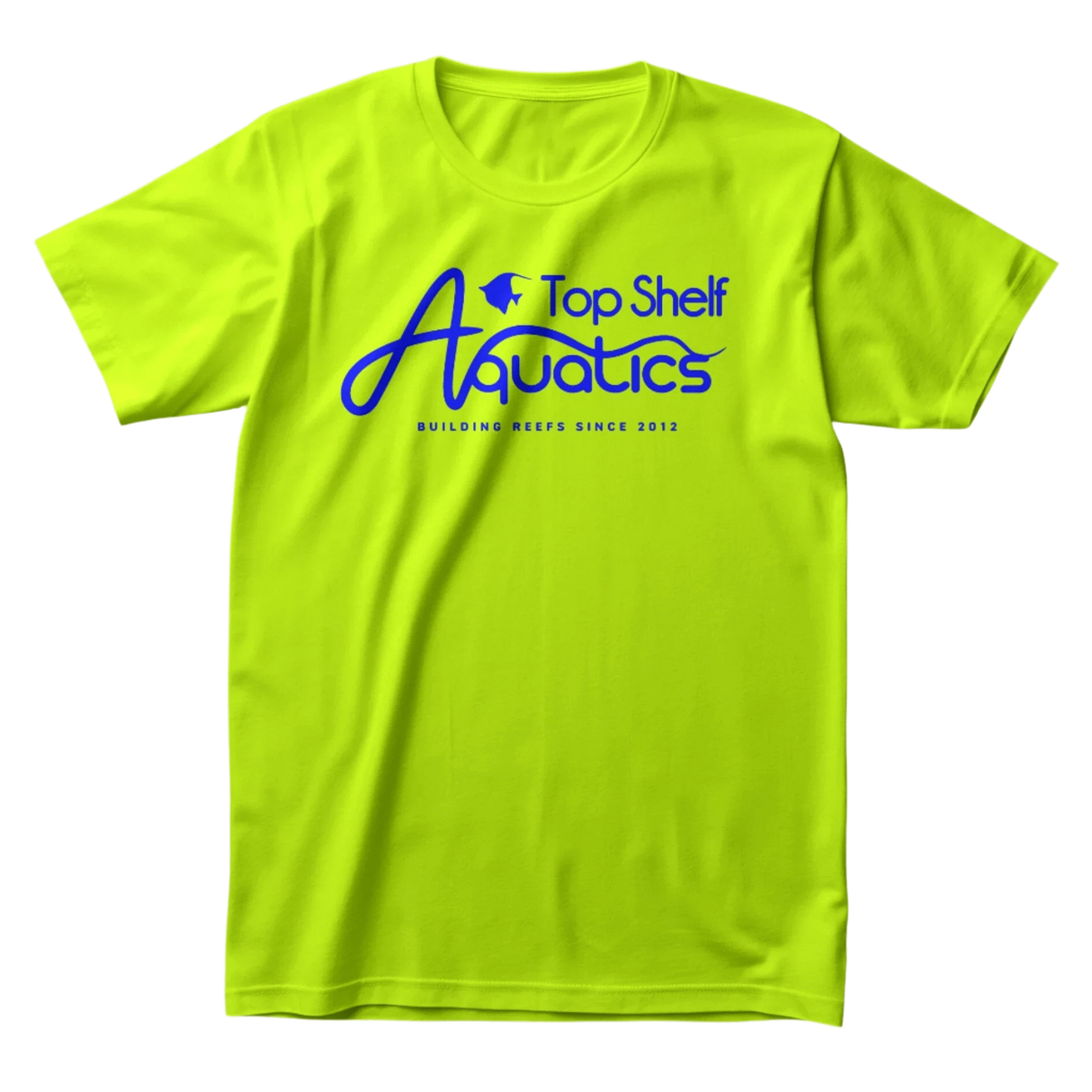 Top Shelf Aquatics UV Reactive Logo T-Shirt Small / Yellow