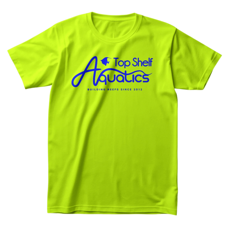 Top Shelf Aquatics UV Reactive Logo T-Shirt Small / Yellow