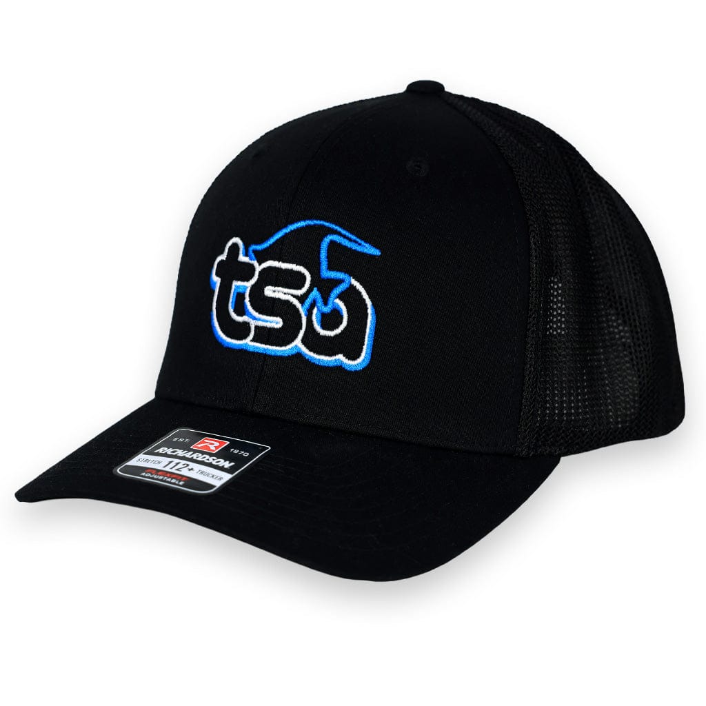 TSA Mini Logo Hat 5 Panel Trucker Flex Fit (112+) / Black