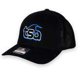 TSA Mini Logo Hat 5 Panel Trucker Flex Fit (112+) / Black