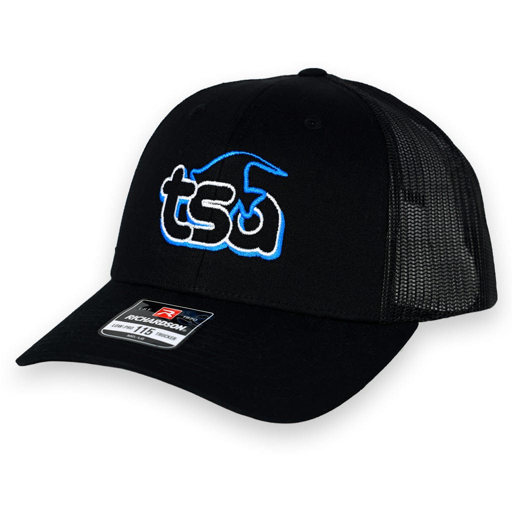 TSA Mini Logo Hat 5 Panel Trucker Low Pro (115) / Black