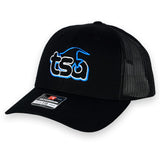 TSA Mini Logo Hat 5 Panel Trucker Low Pro (115) / Black