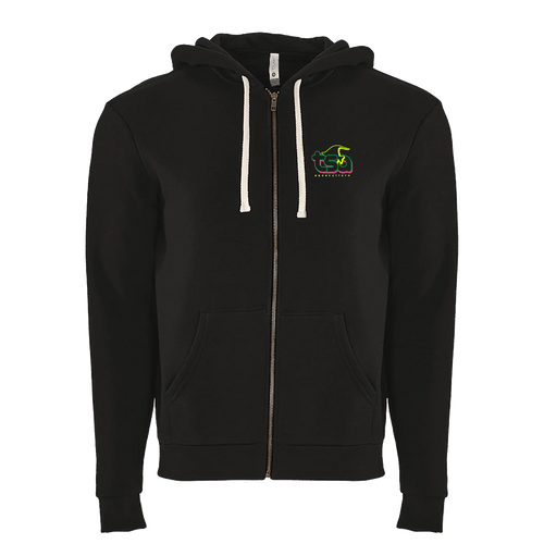 TSA Rasta Mini Logo UV Reactive Hoodie Zip Up Sweatshirt