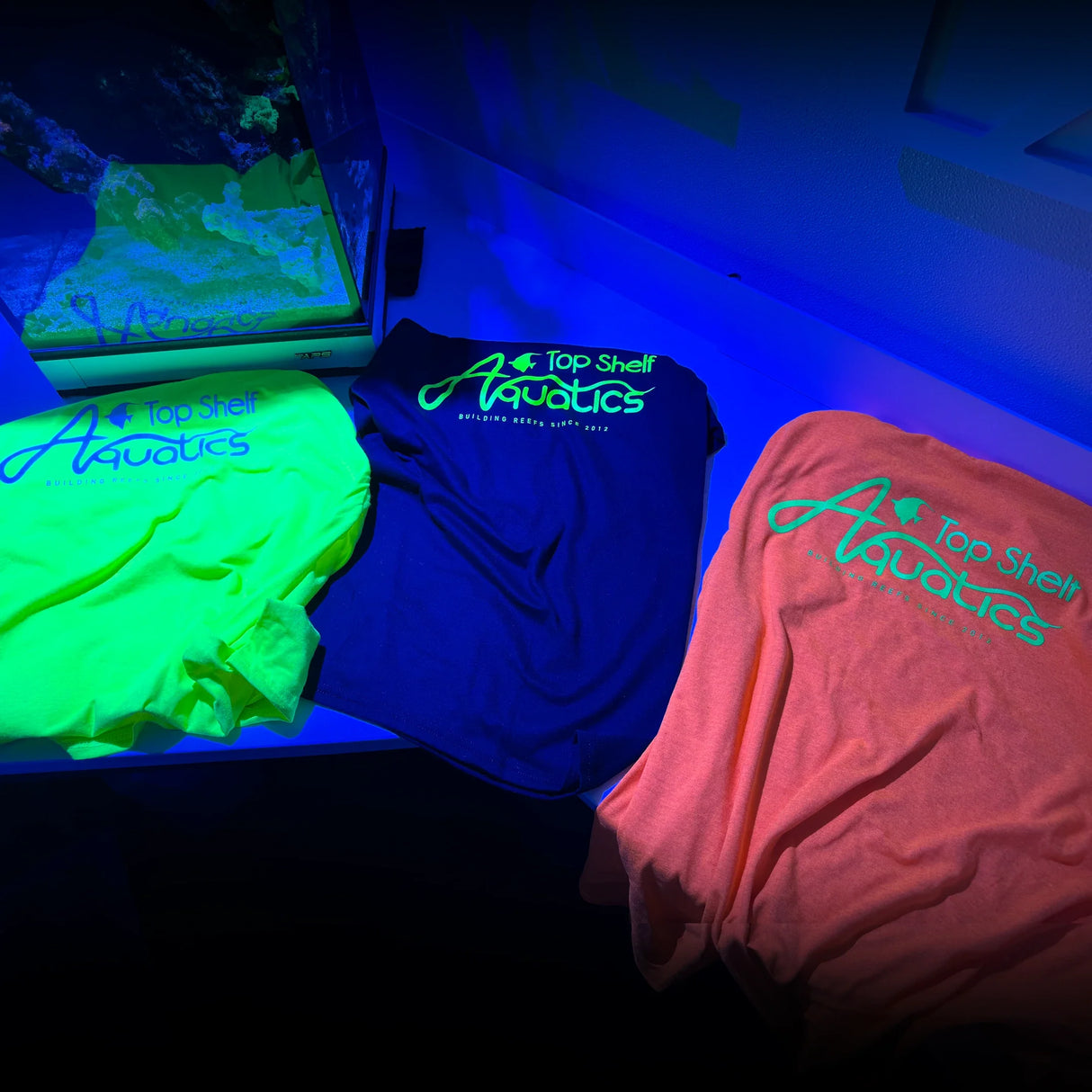 Top Shelf Aquatics UV Reactive Logo T-Shirt